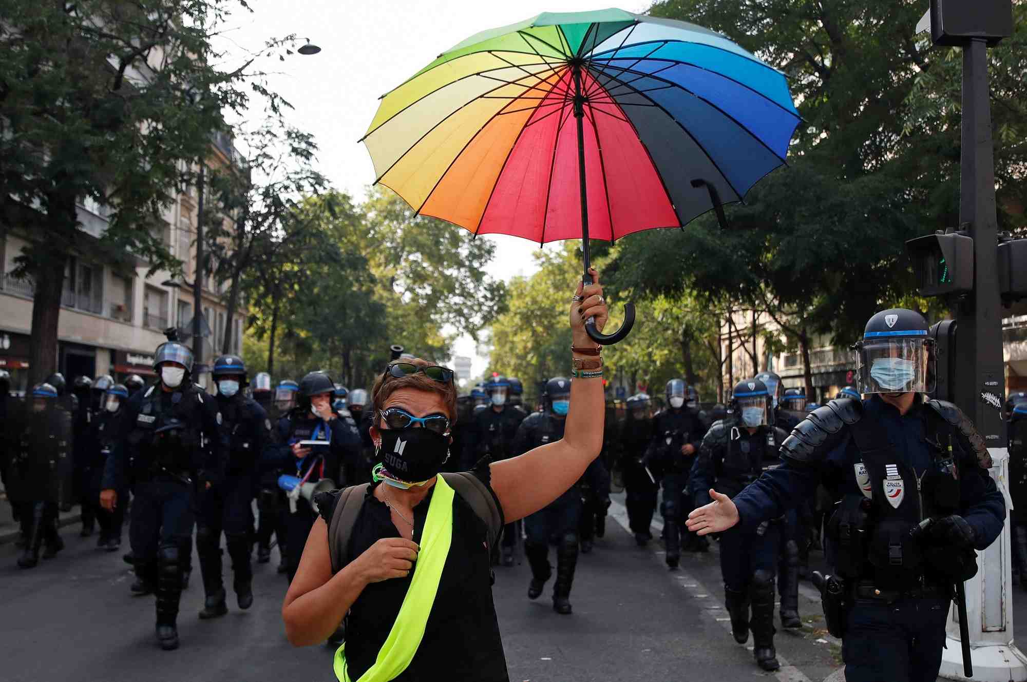France: journee test avec la manifestation des gilets jaunes