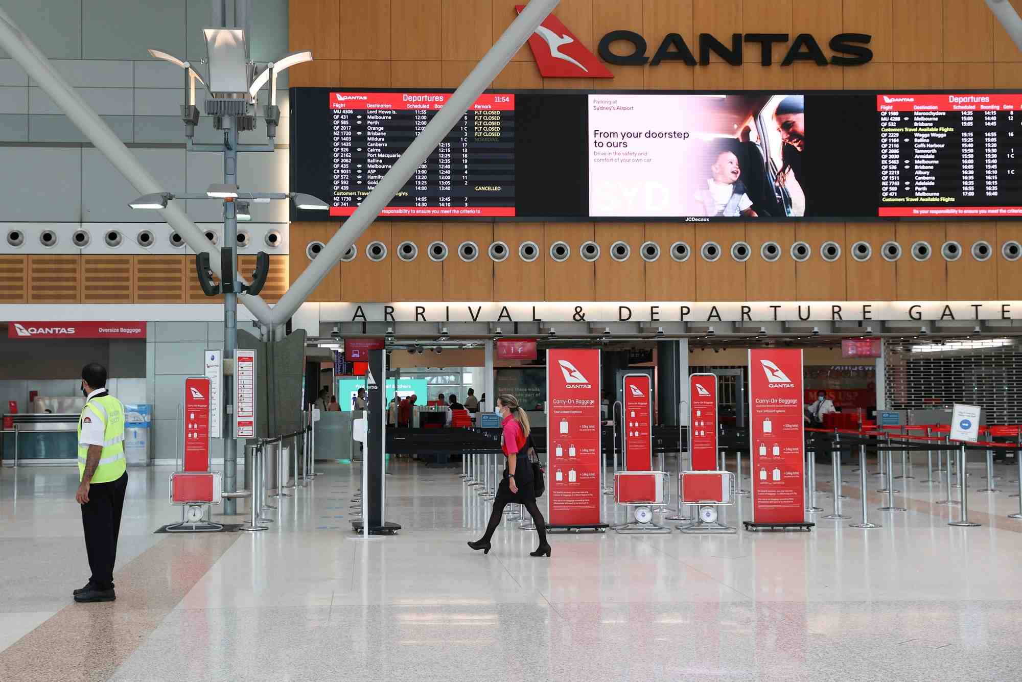 Coronavirus/australie: des vols interieurs au depart de sydney annules