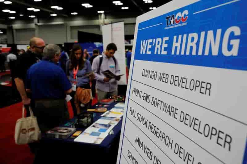 Net tassement des creations d'emplois en mars aux usa