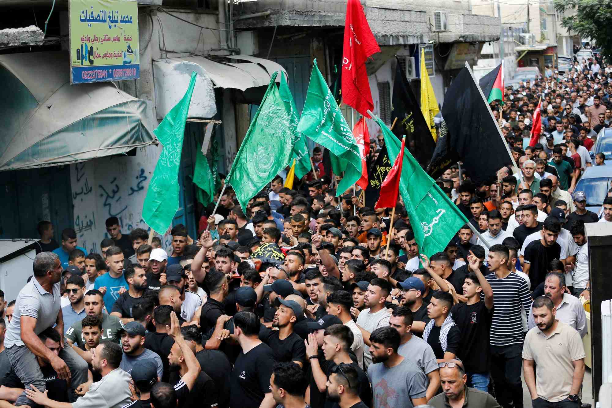 Funerailles de milad munther al-ra'i, un adolescent palestinien tue lors d'affrontements avec les troupes israeliennes