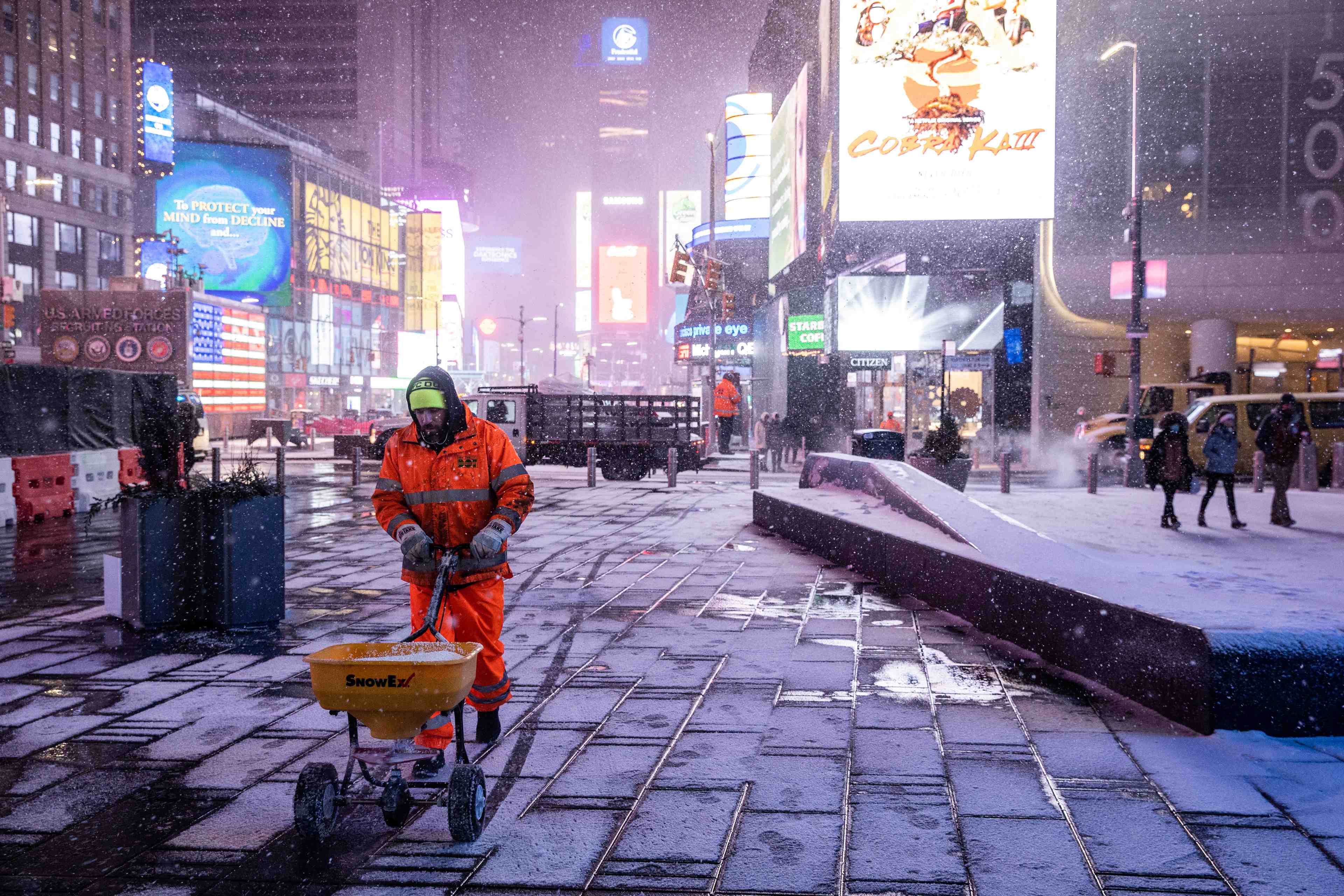 Une tempete de neige "dangereuse" frappe le nord-est des etats-unis