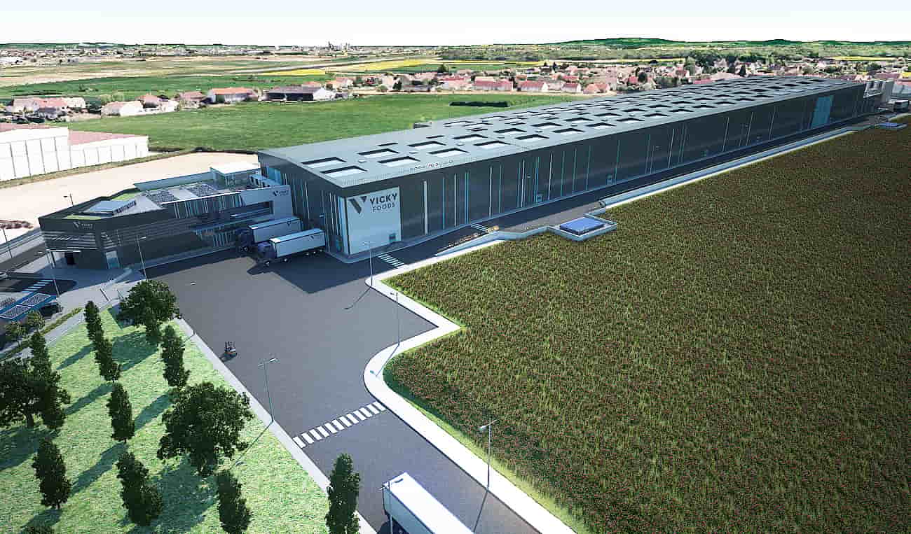 Représentation de l’usine VickyFoods à SaôneOr