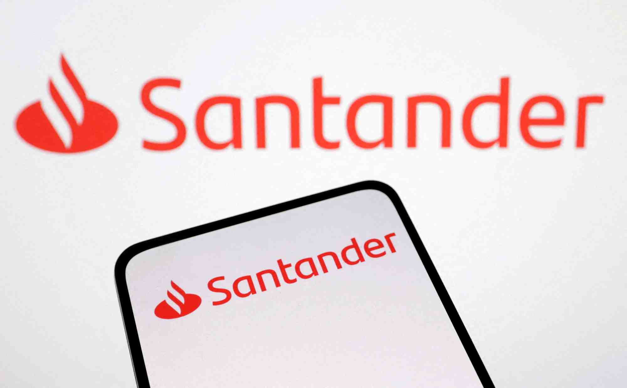 Logo de la banque santander