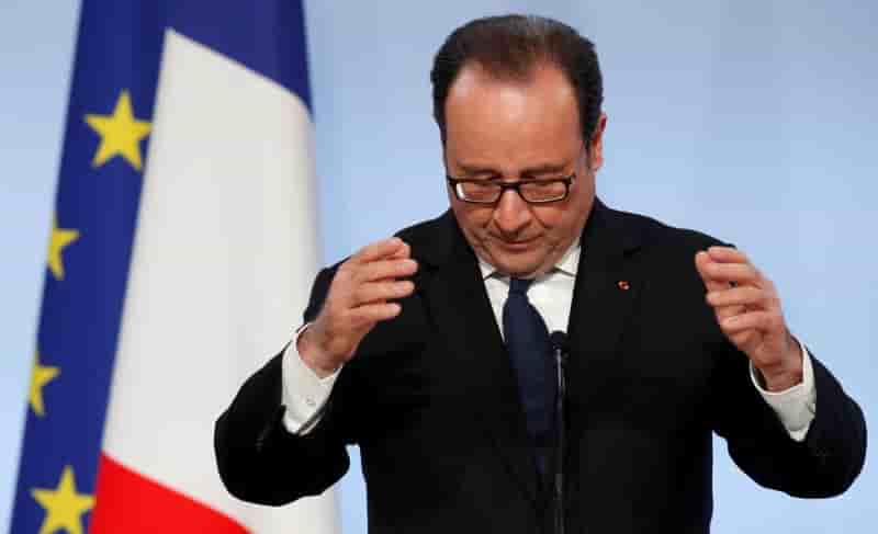 Hollande "condamne" les "allegations mensongeres" de fillon