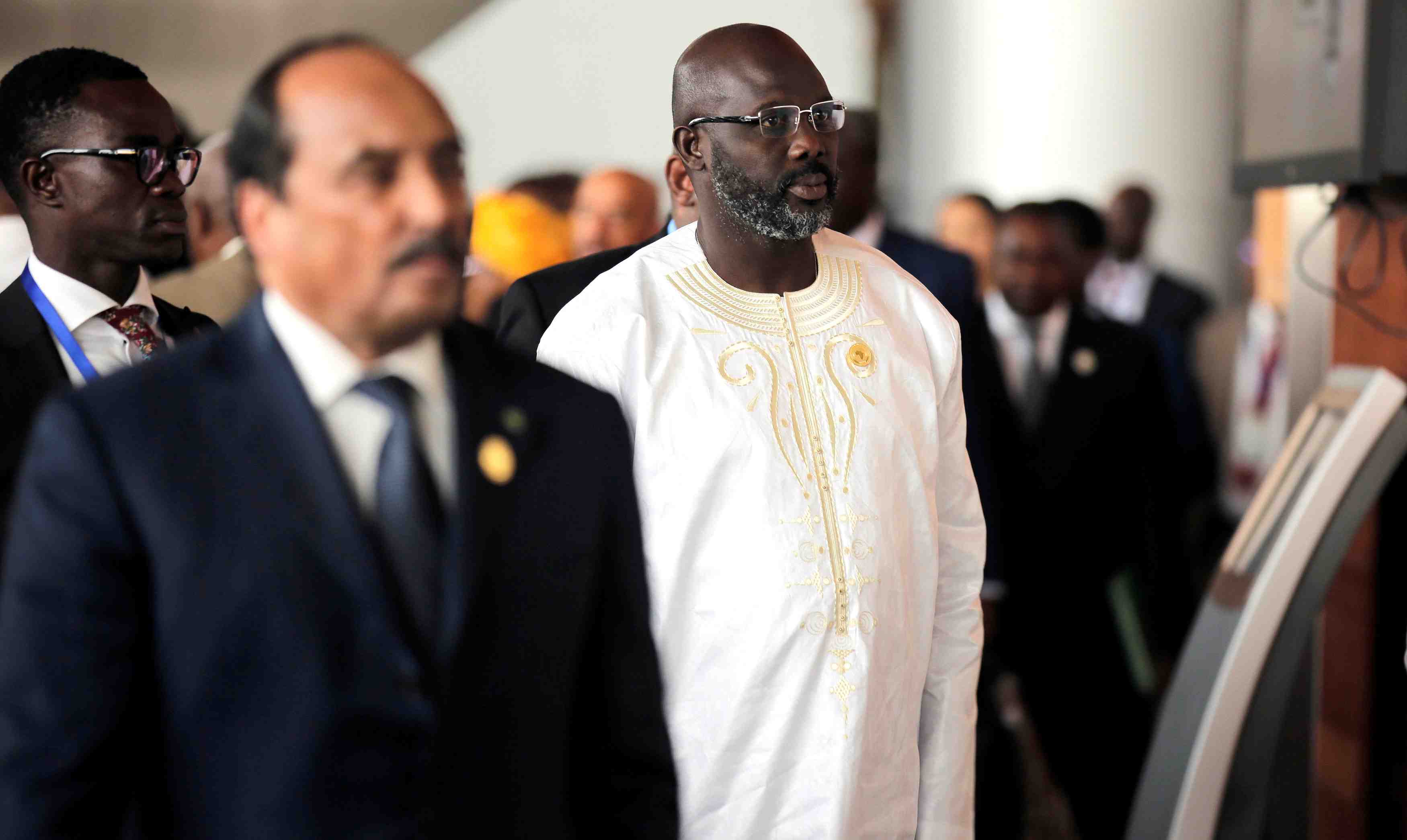 Le liberien weah a paris pour parler sport et developpement