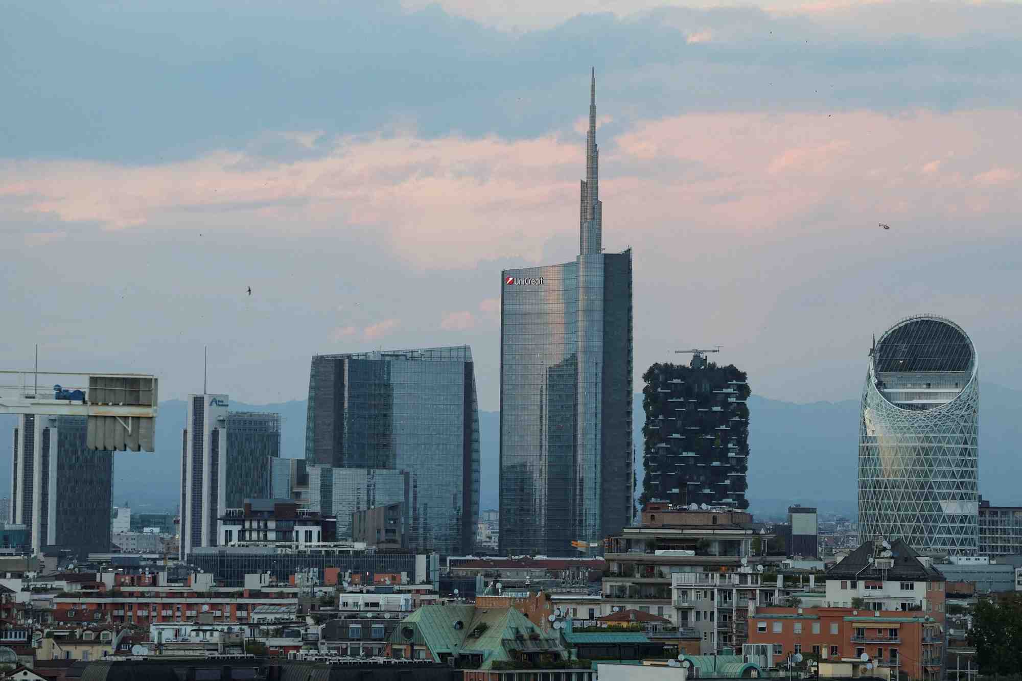 Vue de la ville de milan en italie
