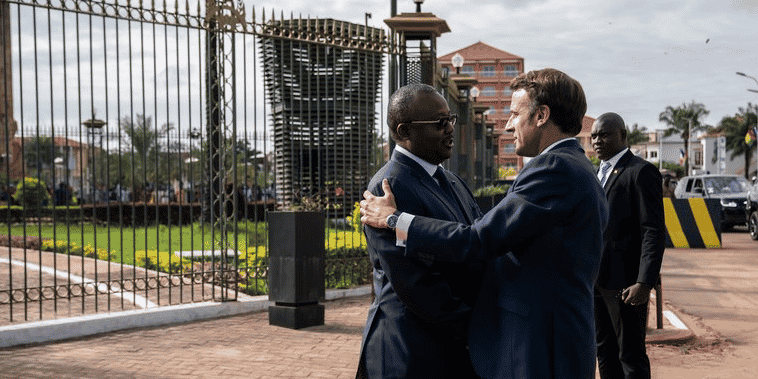 Emmanuel Macron Umaro Sissoco Embaló.