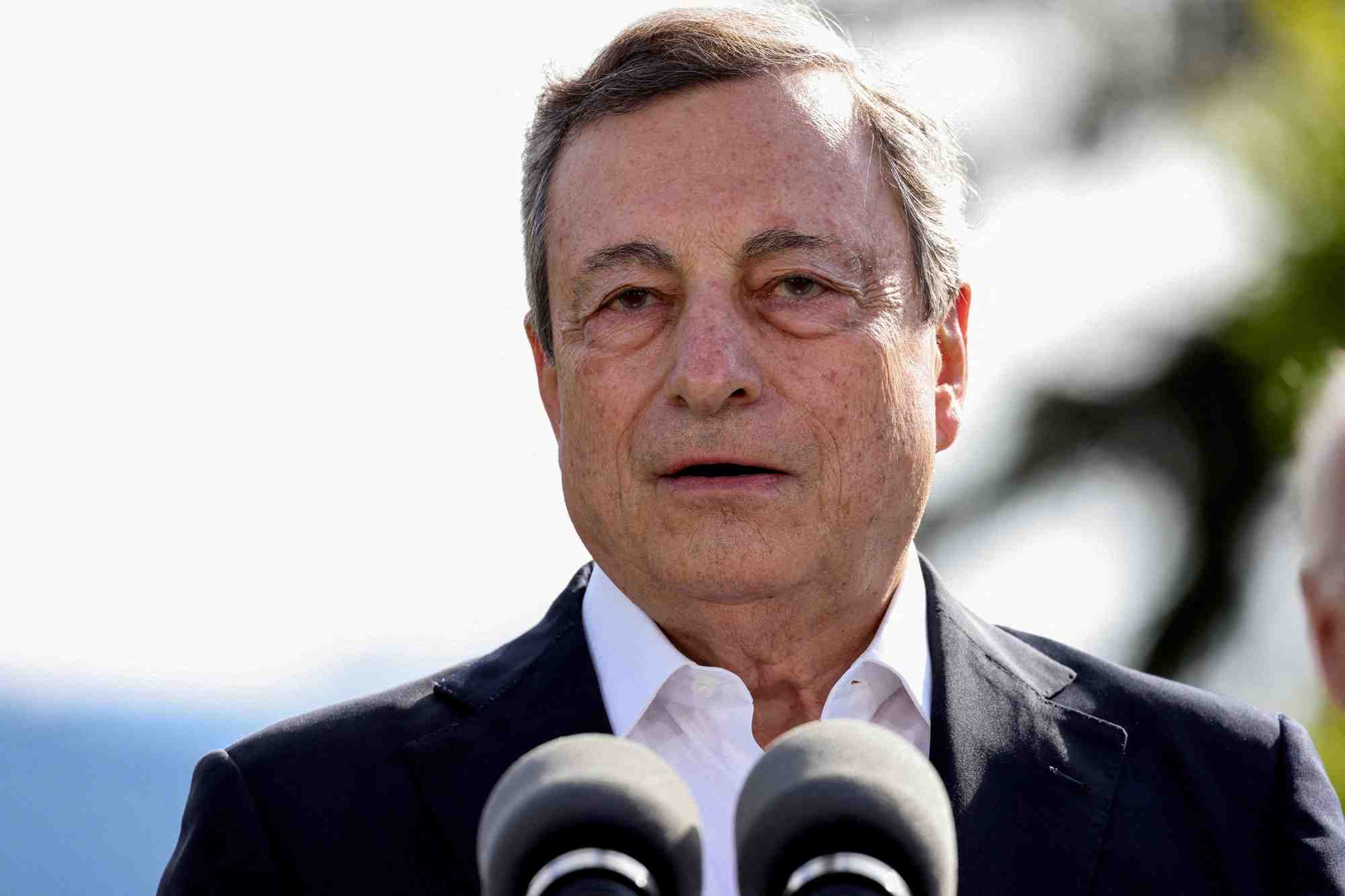Italie: draghi devant le senat pour eviter une nouvelle crise politique