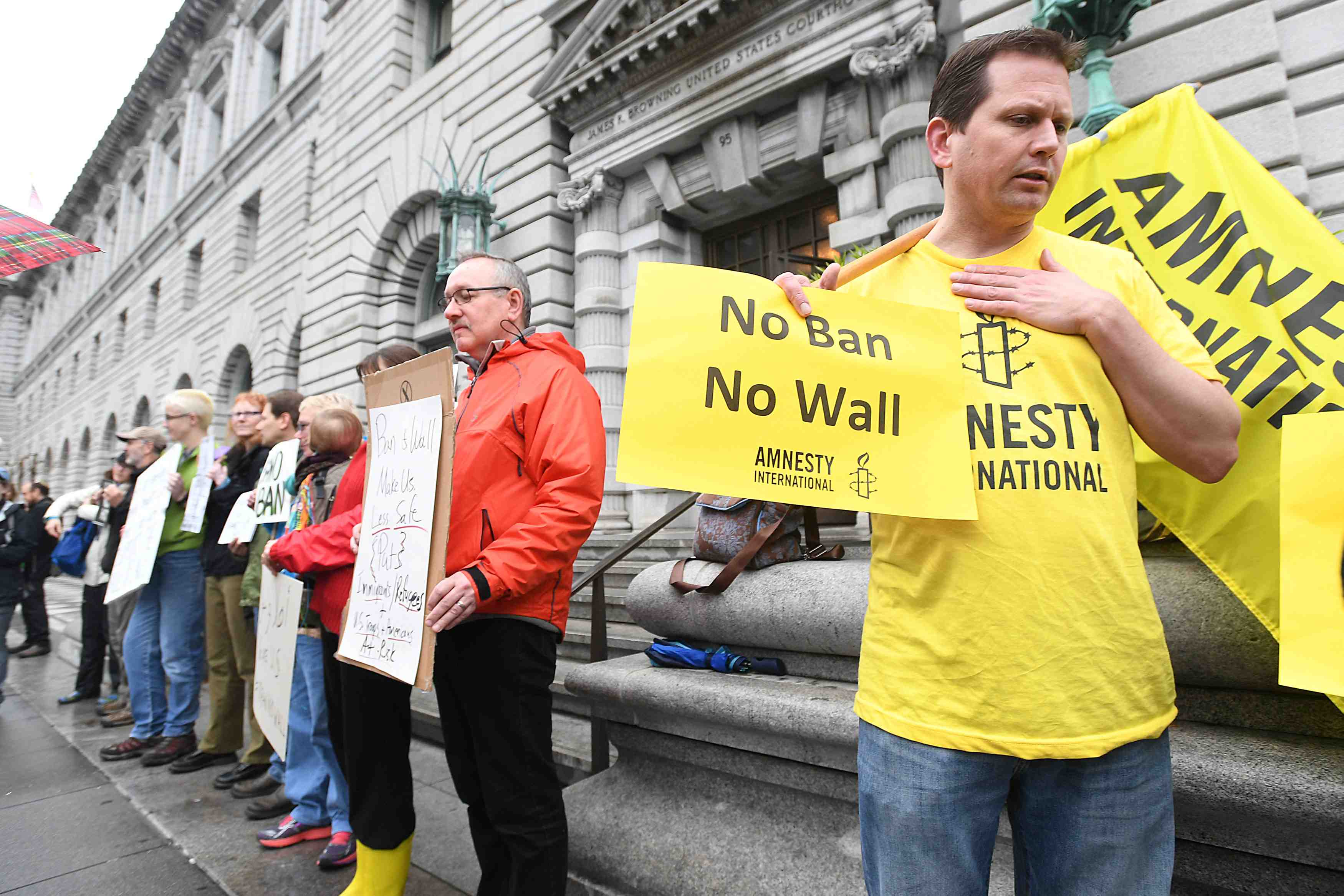 Audience d'appel pour le decret anti-immigration de trump