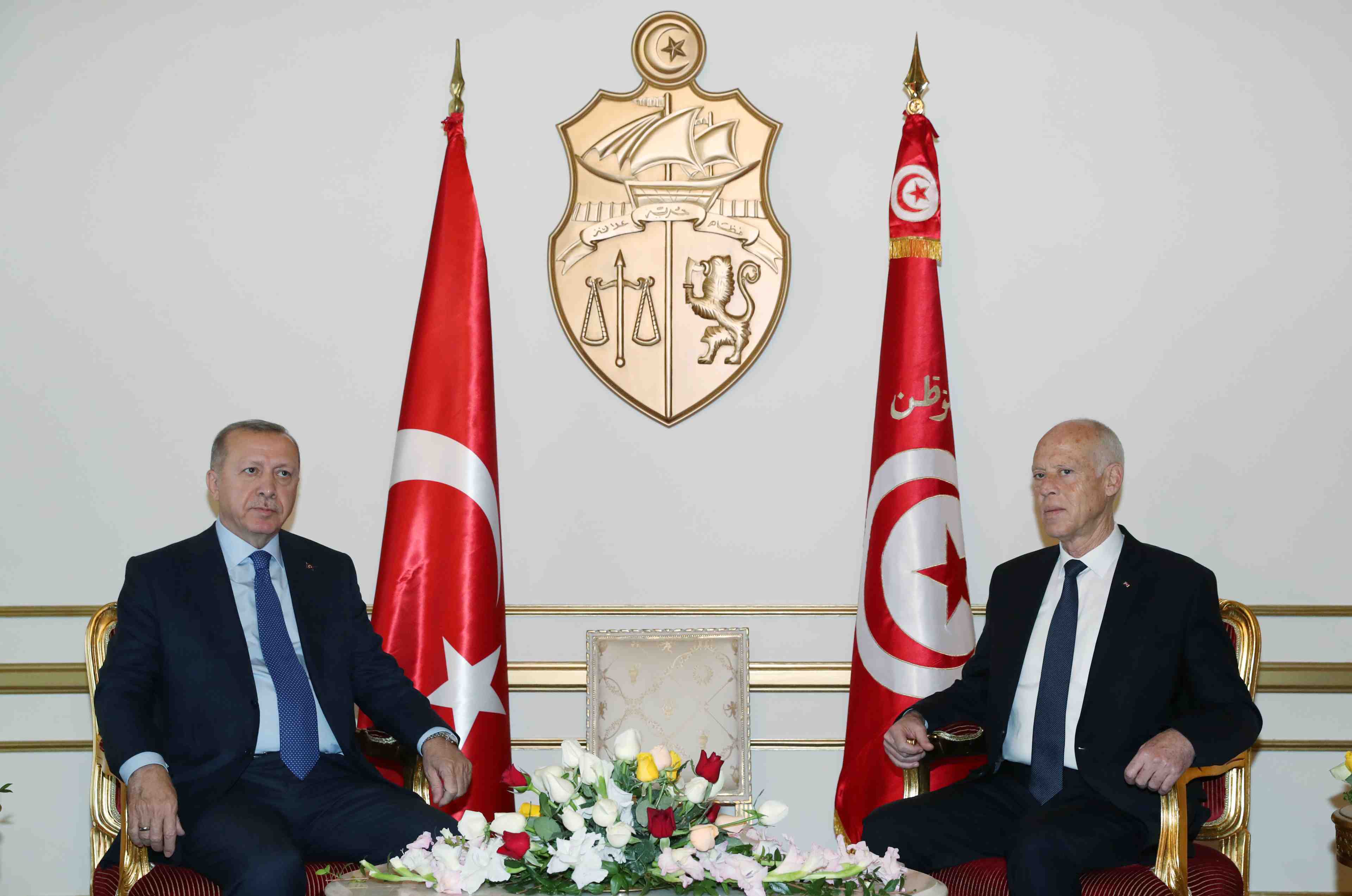 Visite surprise d'erdogan en tunisie sur un cessez-le-feu en libye