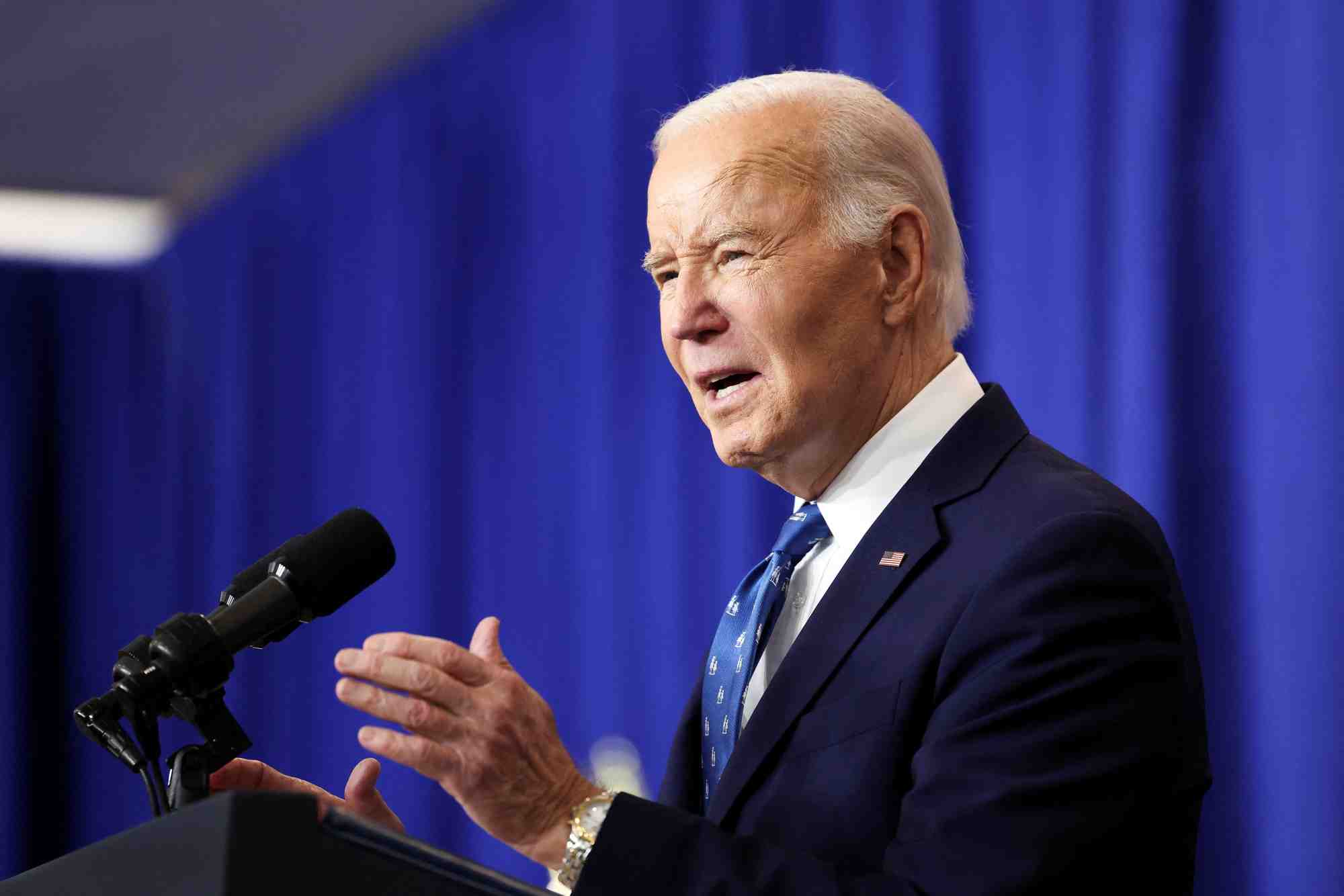 Le president americain joe biden s'exprime a washington