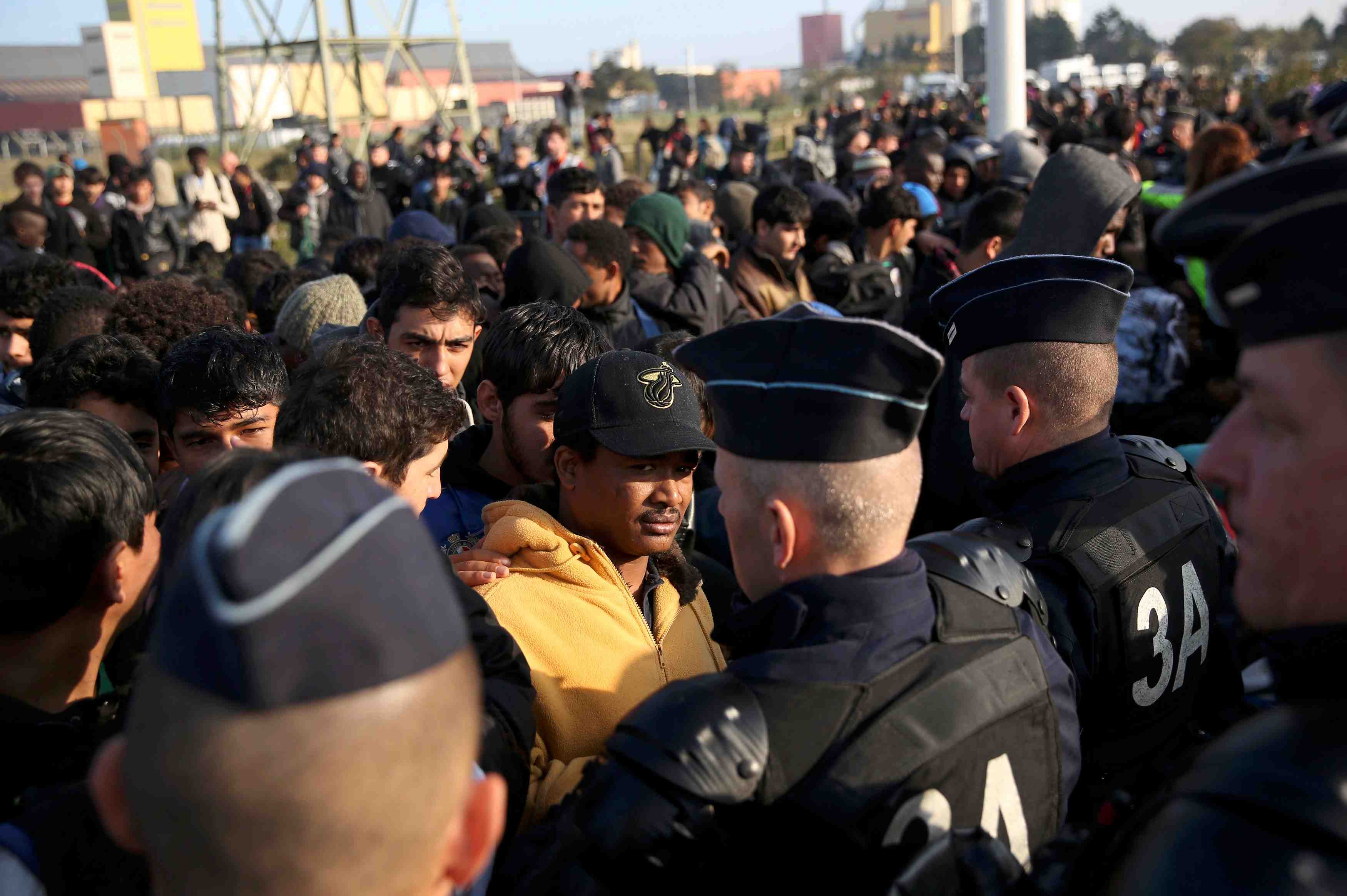 Poursuite de l'evacuation de la "jungle" de calais