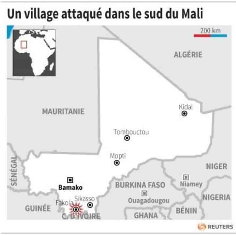 Un village attaque dans le sud du mali