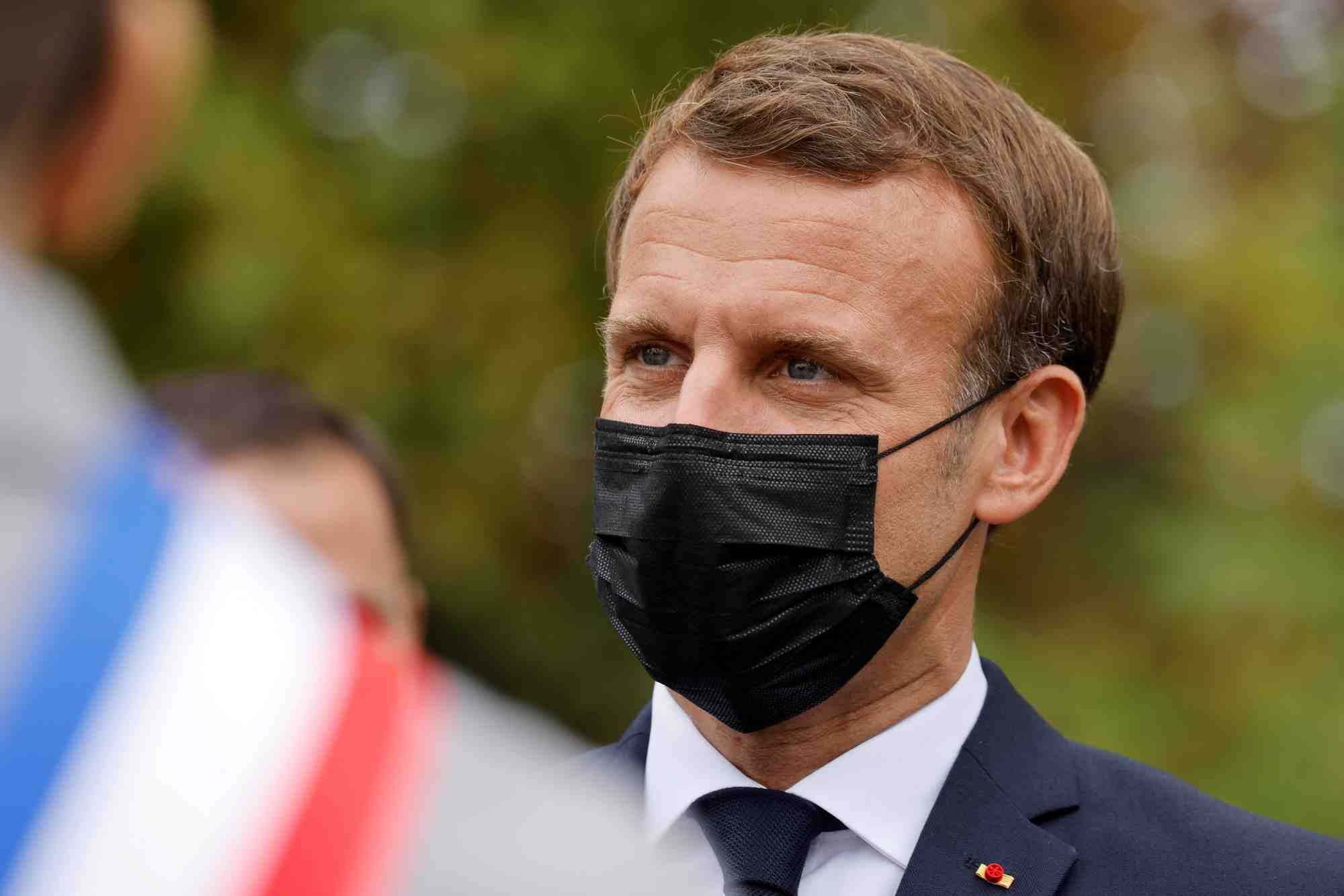France: macron dans les alpes-maritimes a la rencontre des sinistres