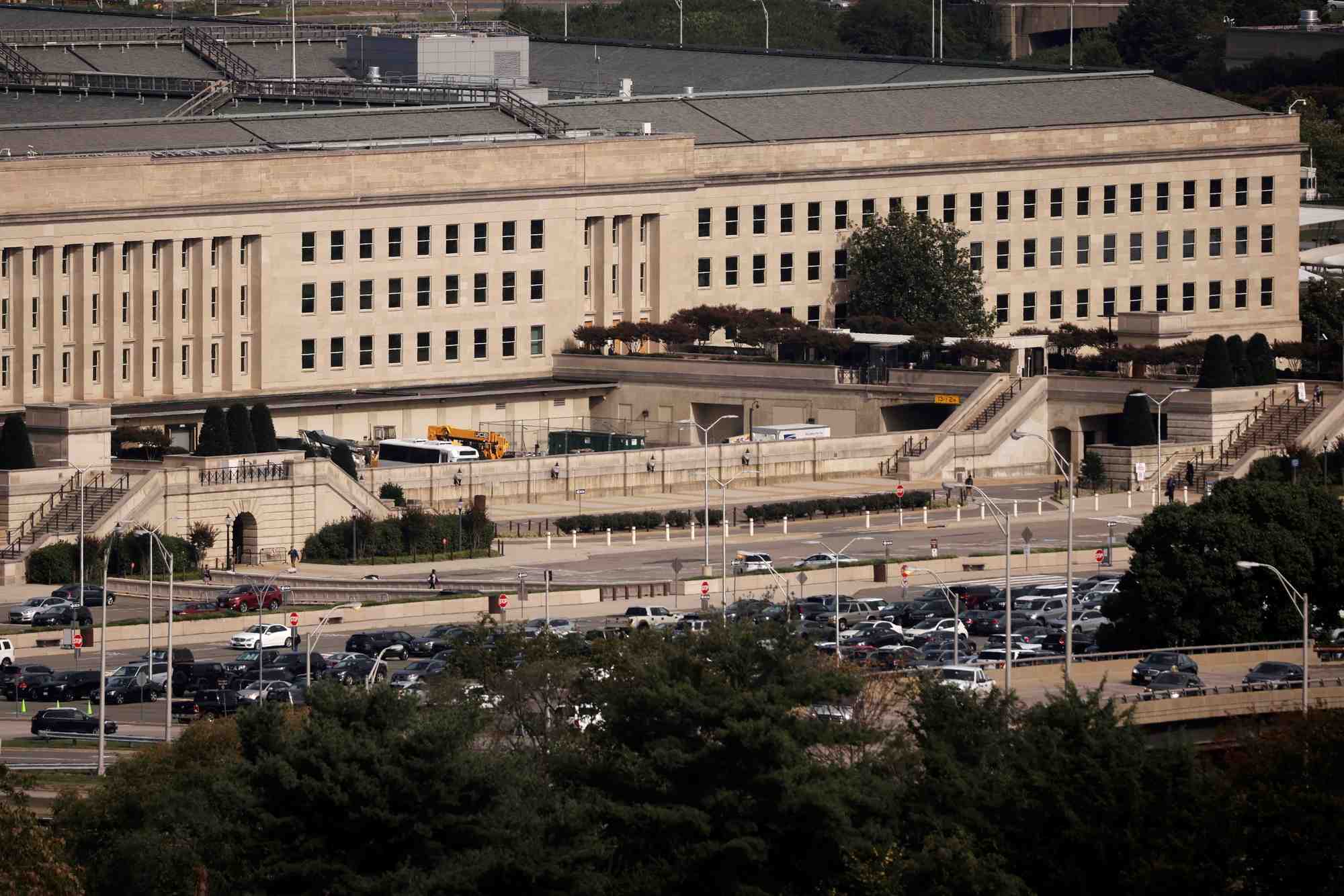 Vue sur le pentagone, aux etats-unis