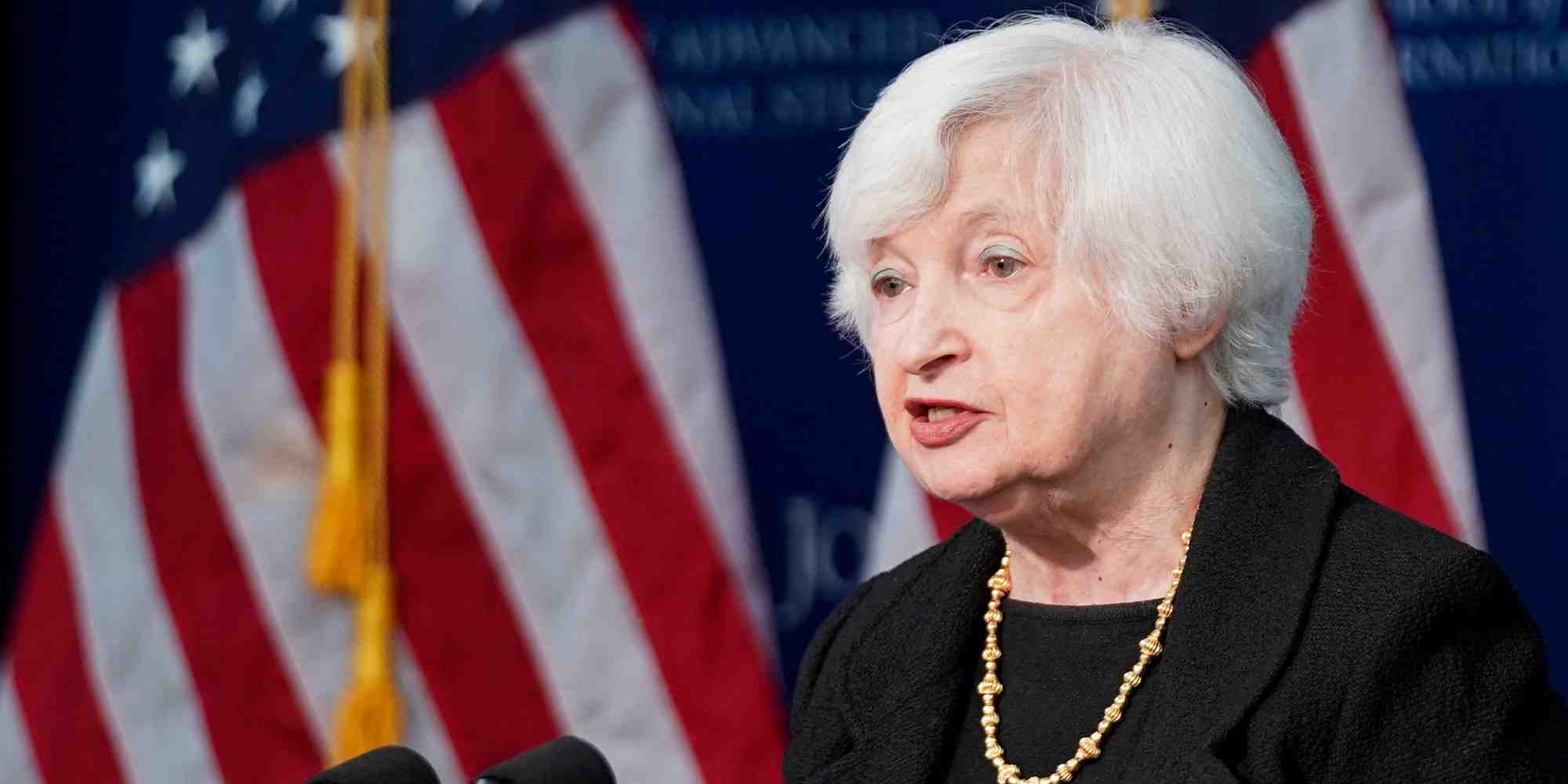 La secrétaire au Trésor, Janet Yellen.