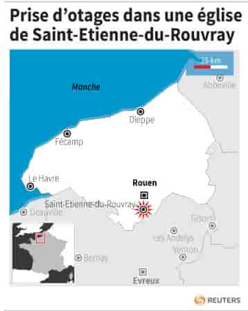 Prise d’otages dans une eglise de saint-etienne-du-rouvray