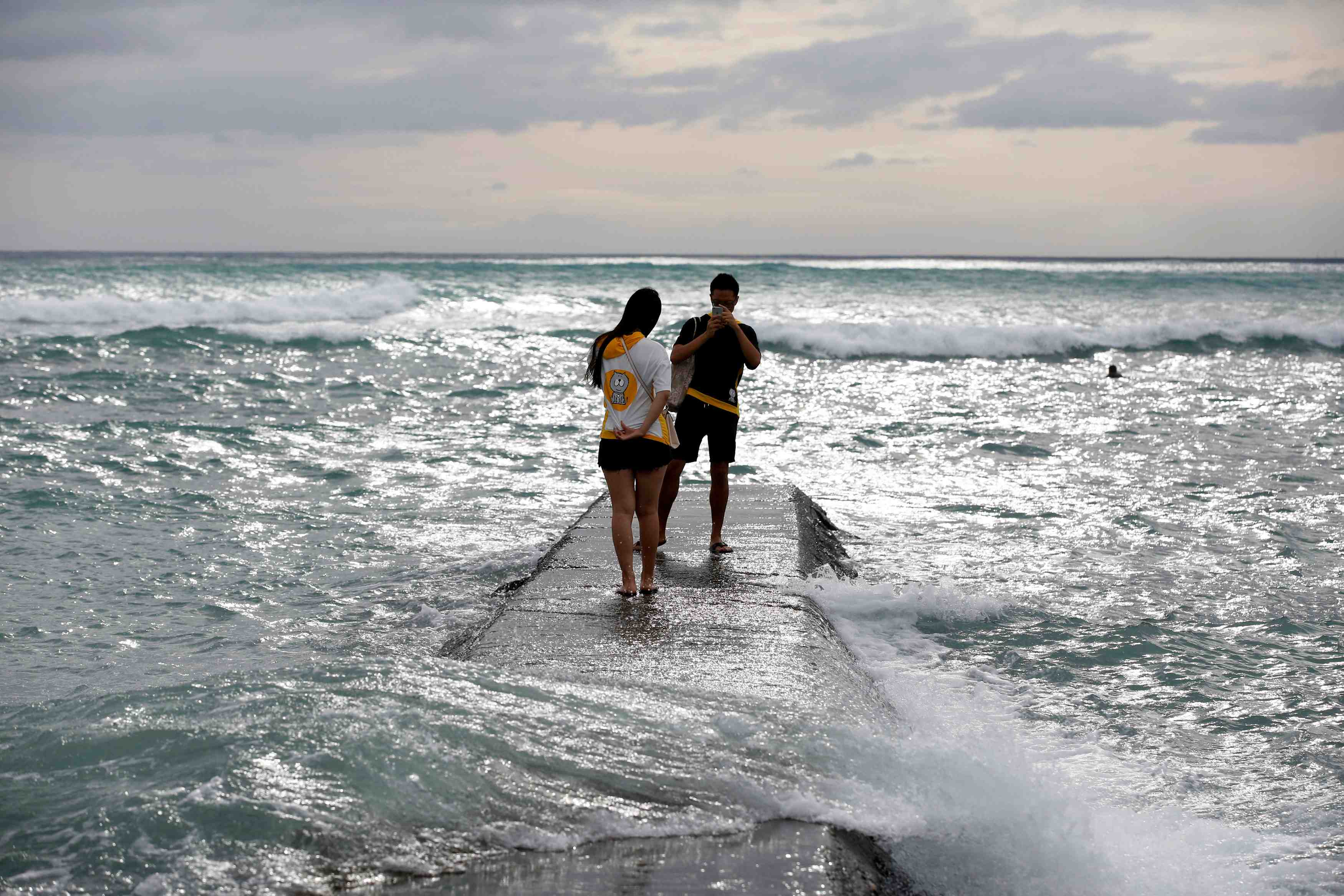 L'ouragan lane faiblit, la grande ile d'hawai sous les eaux