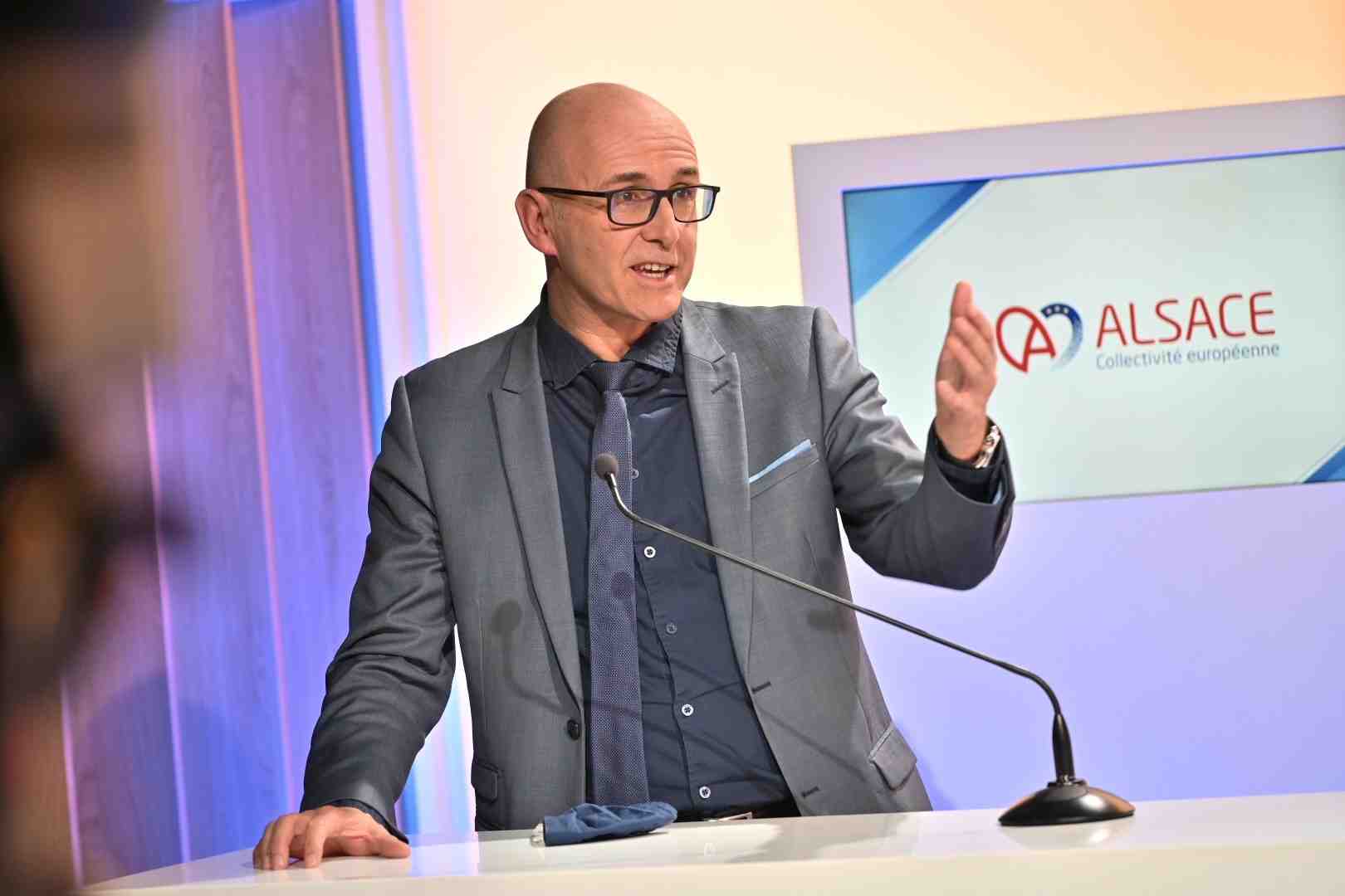 Frédéric Bierry, président de la Collectivité européenne d'Alsace