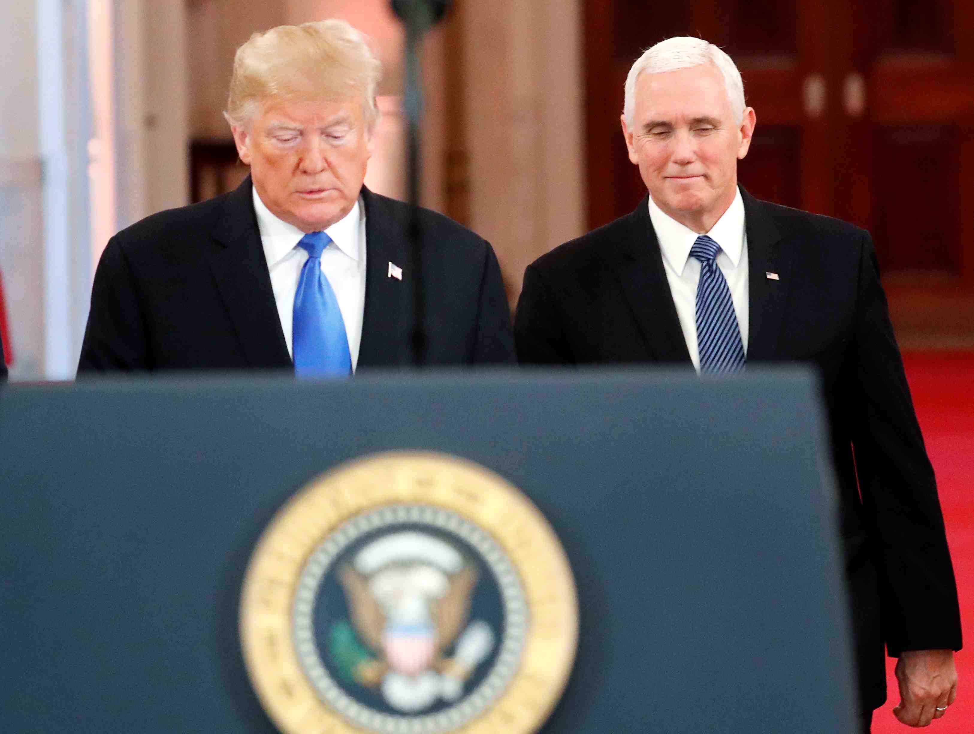 Trump annonce que mike pence sera son colistier en 2020