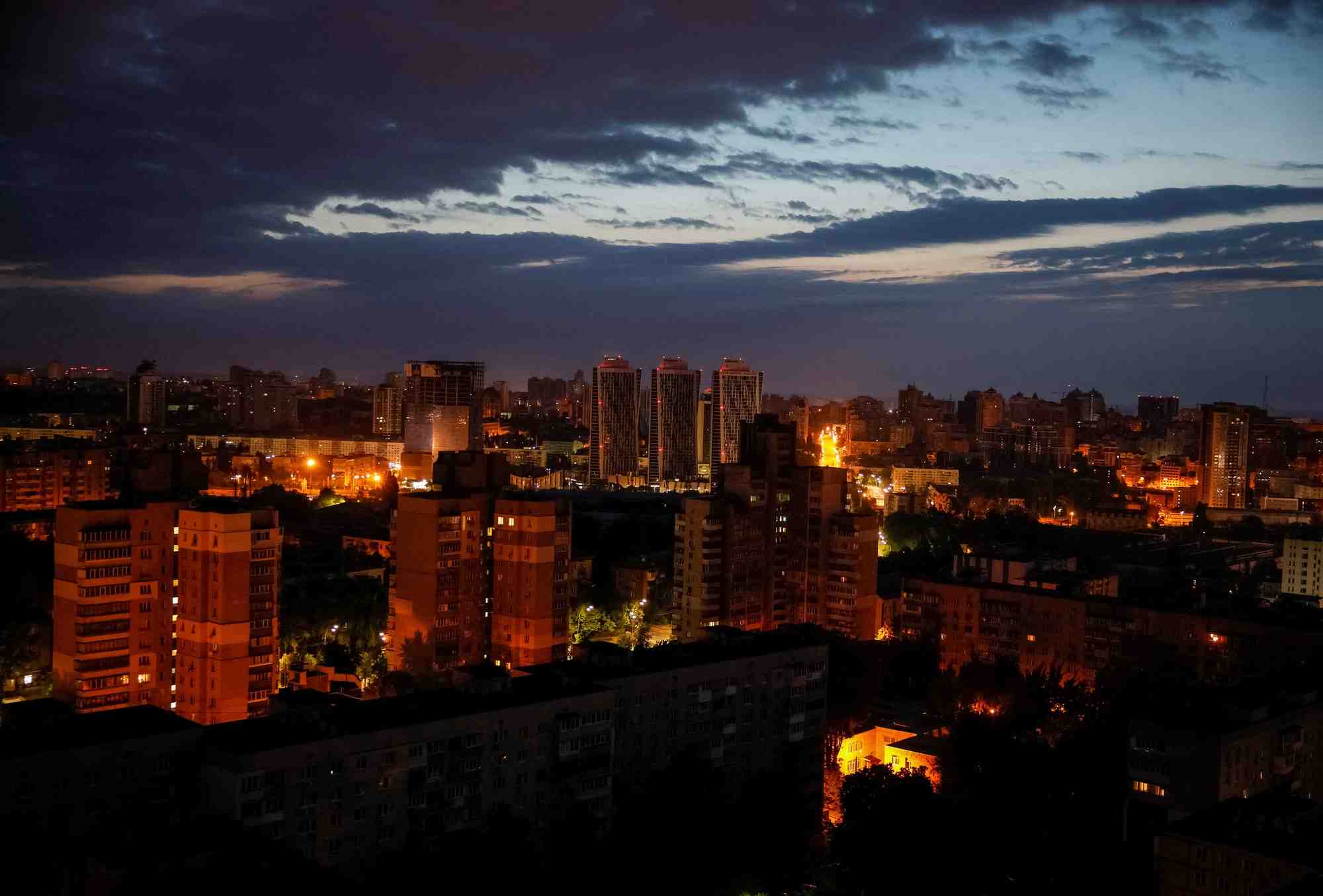 Vue sur la capitale ukrainienne kyiv