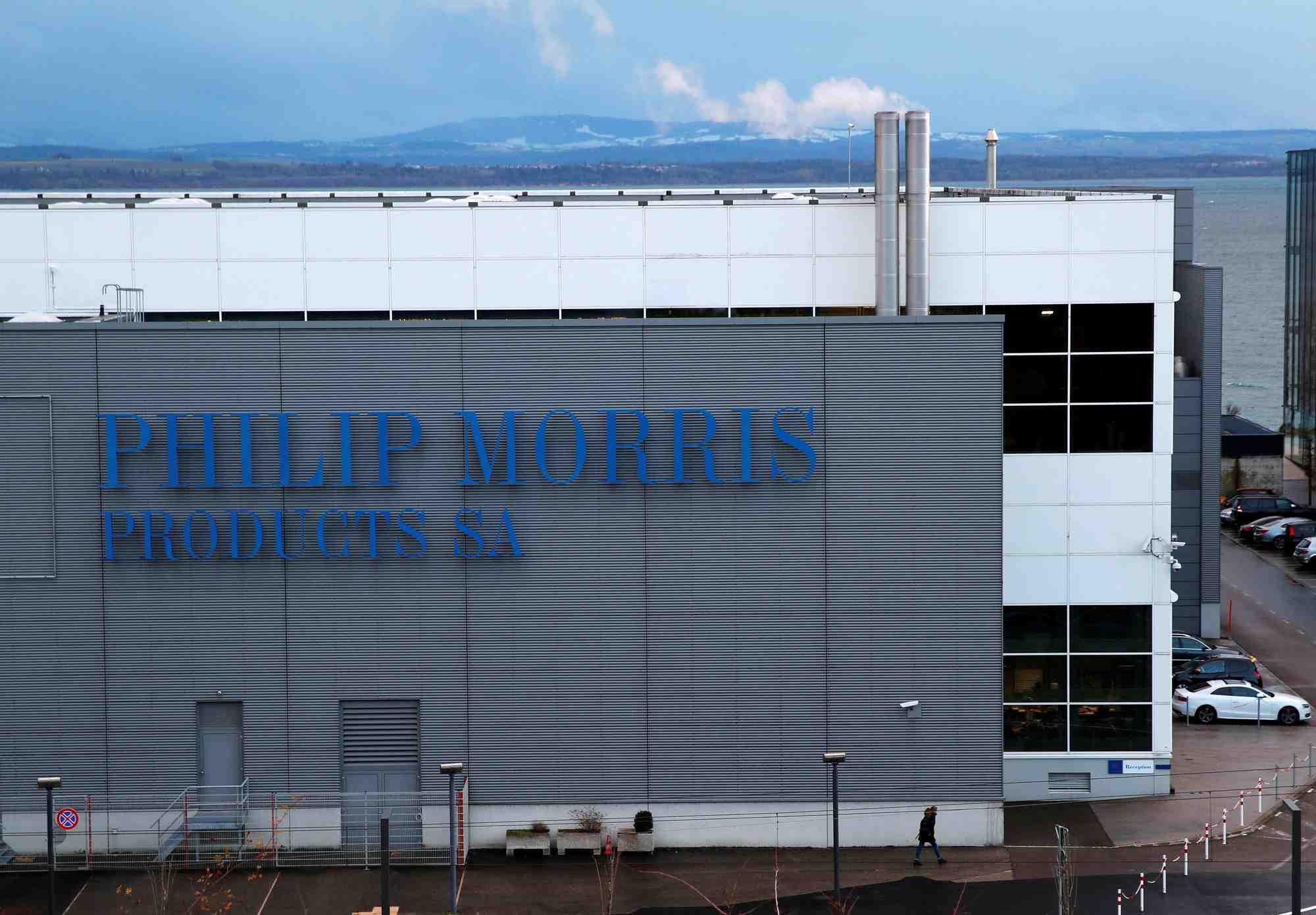 Photo d'archives du logo philip morris
