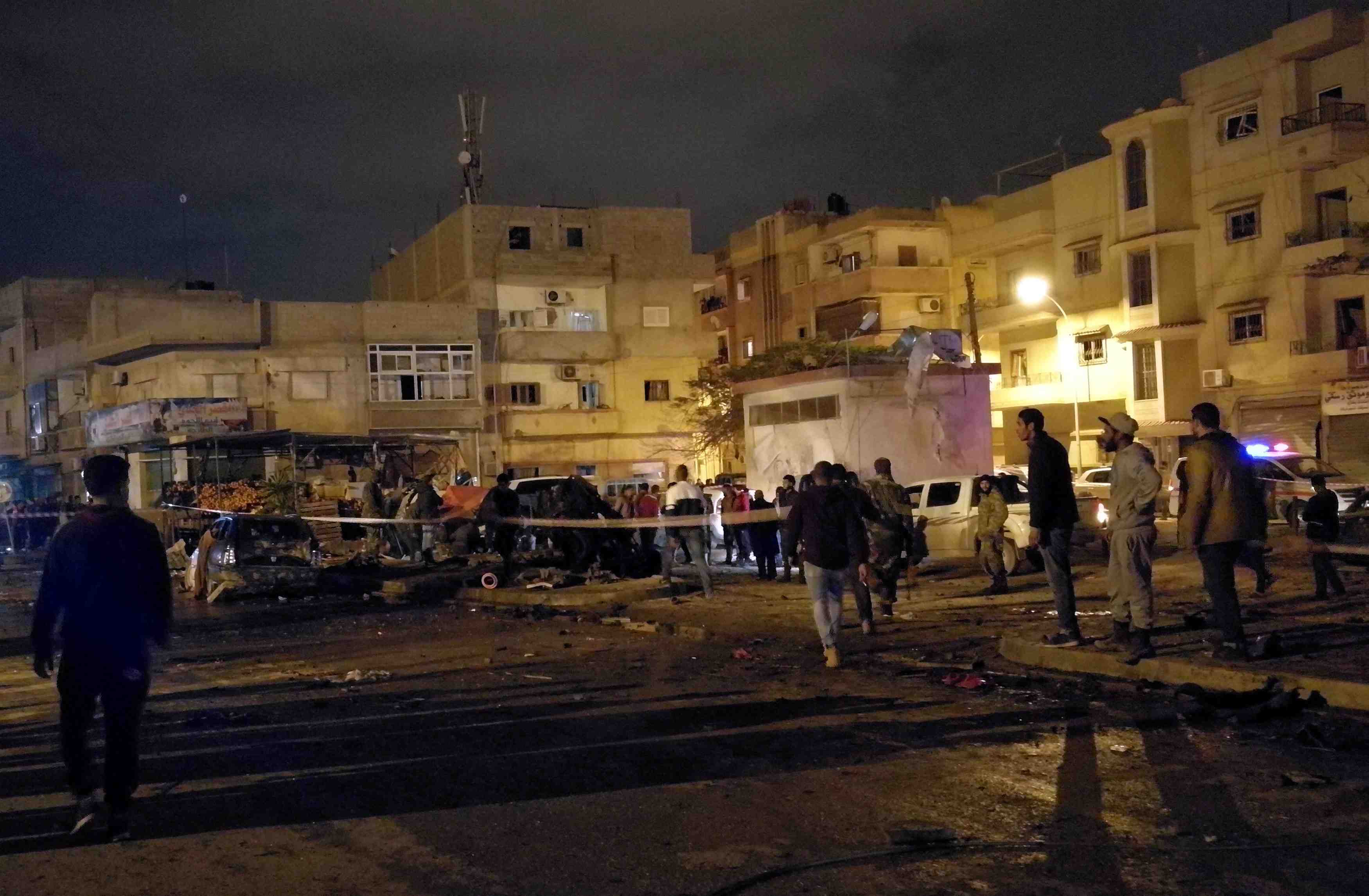 Double attentat a la voiture piegee a benghazi