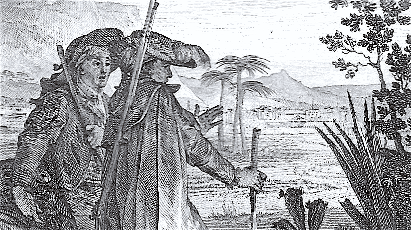 Illustration par Jean-Michel Moreau du chapitre 19 de Candide (Voltaire, 1787)