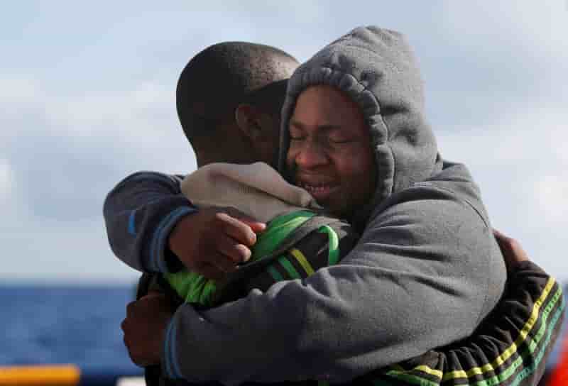 Hausse du nombre de sauvetages de migrants a cause de bonnes conditions meteorologiques