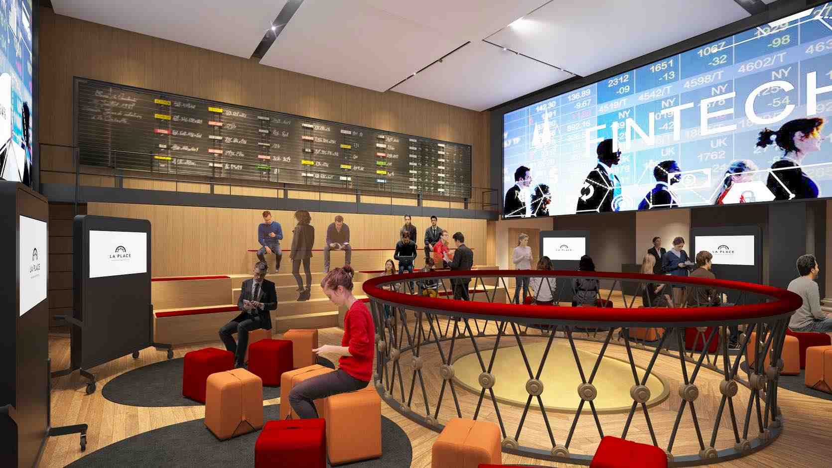 Palais Brongniart place Fintech corbeille