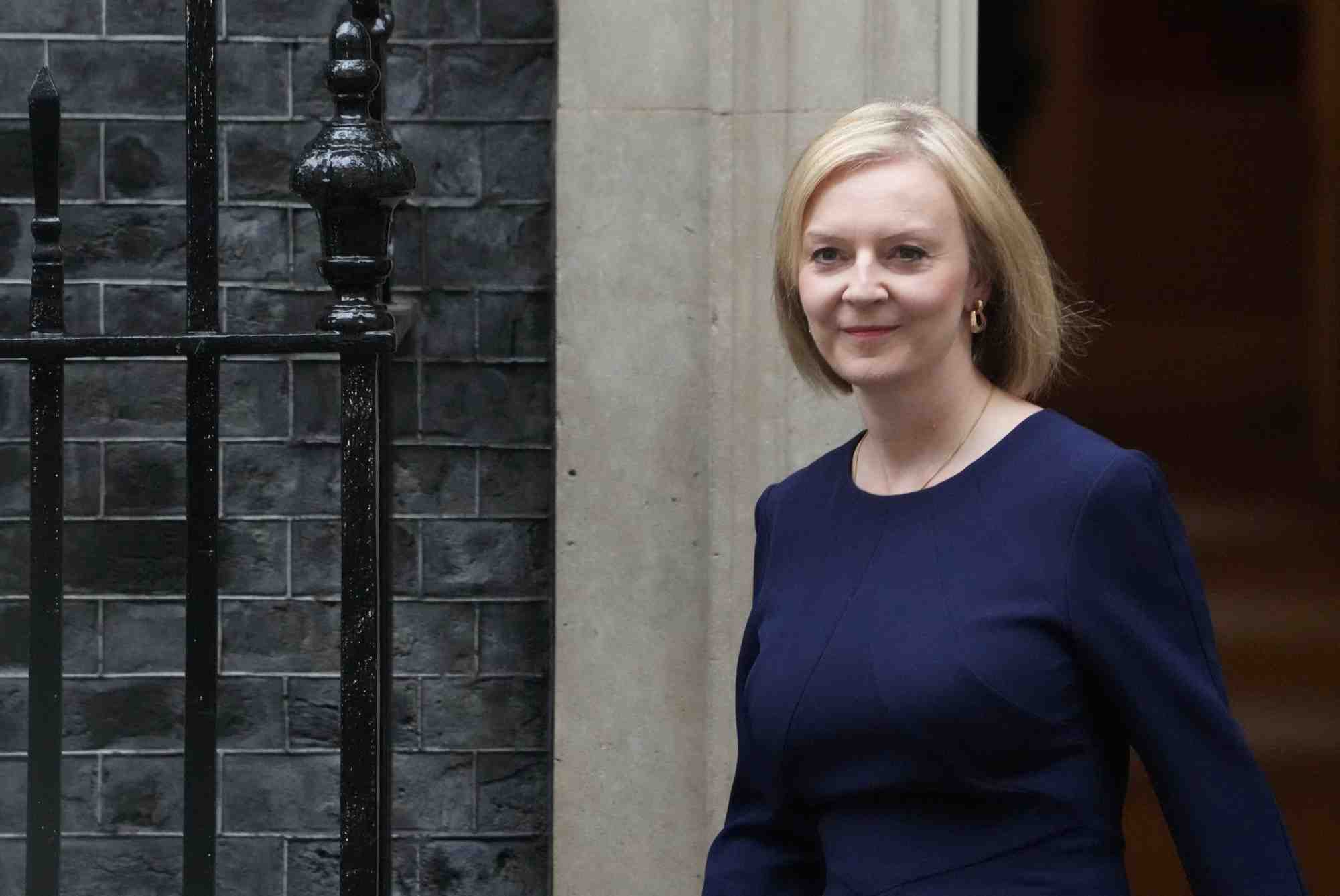 Photo de la premiere ministre britannique liz truss
