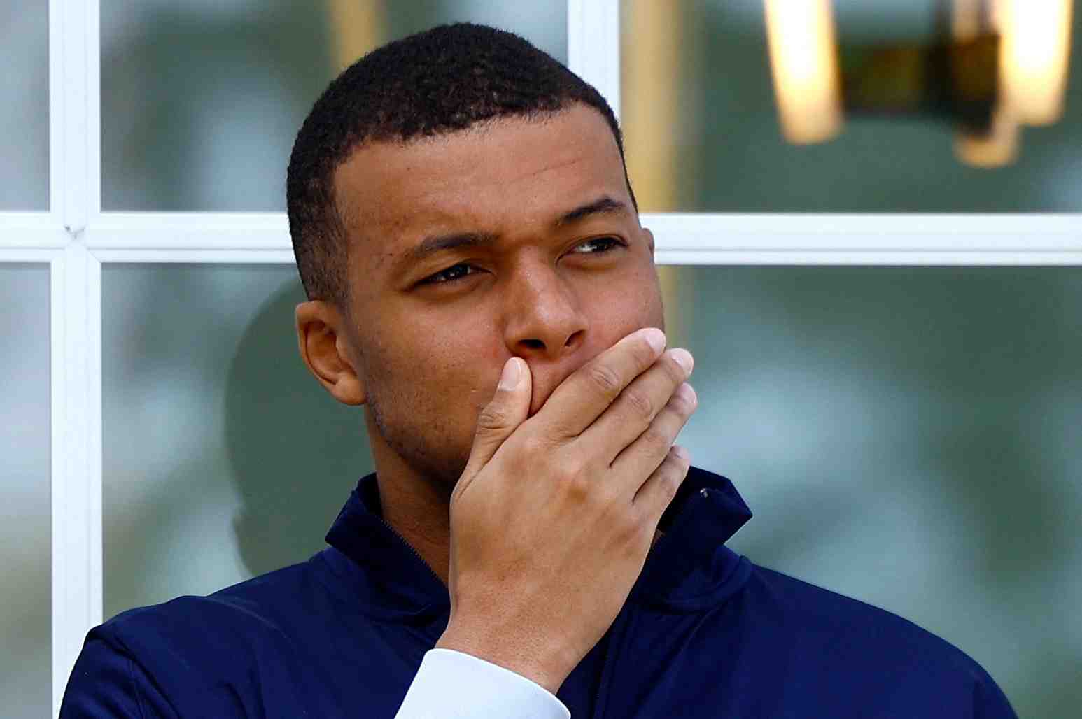 L'attaquant francais kylian mbappe