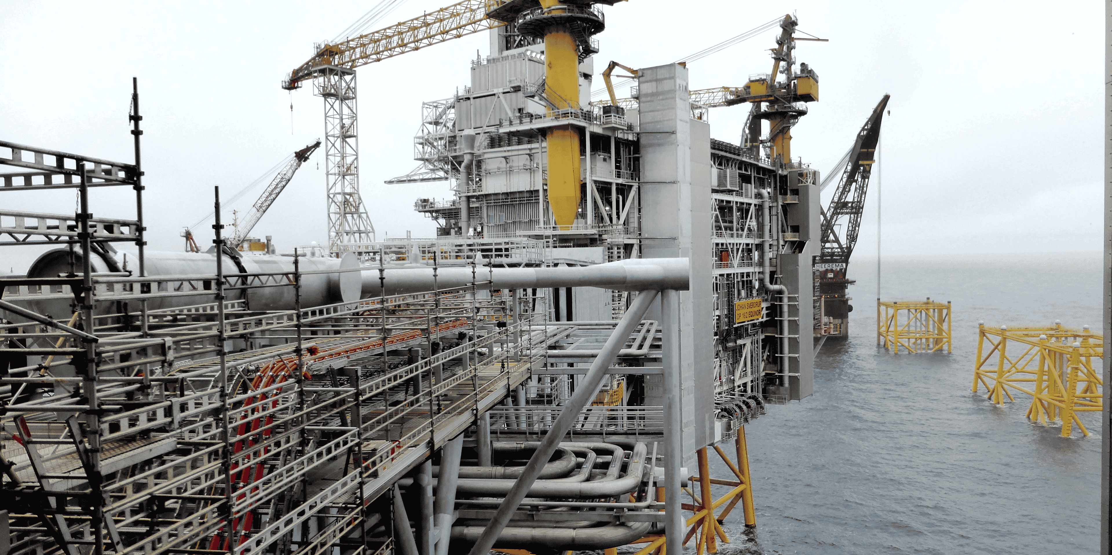 Photo d'archives d'une plateforme petroliere d'equinor en mer du nord