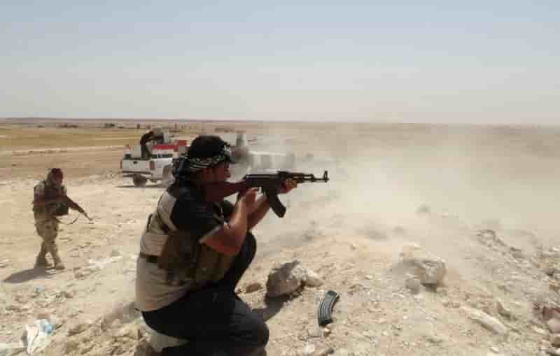 Bombardements américains près du barrage de Haditha en Irak