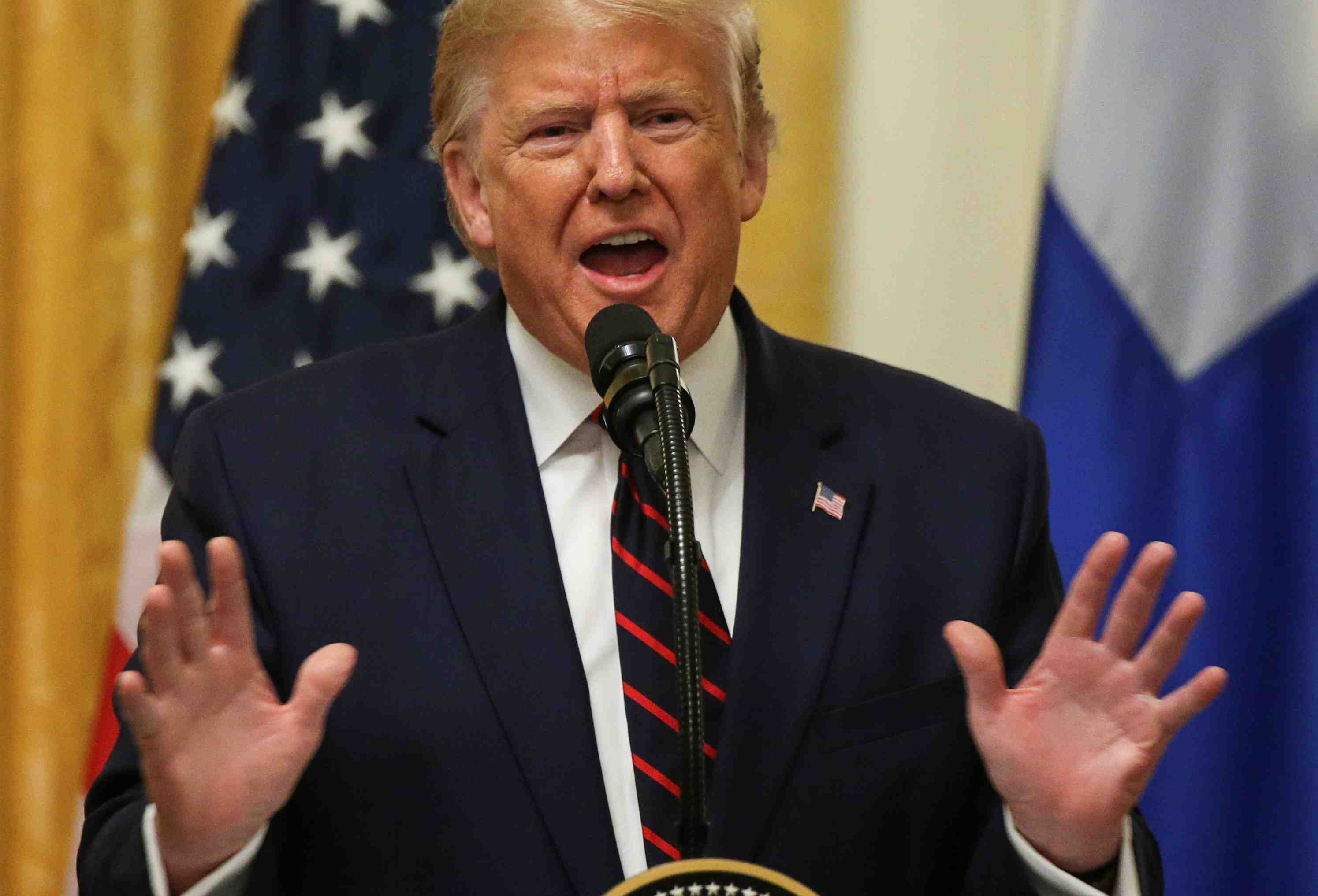 Omc: donald trump parle d'une "belle victoire"