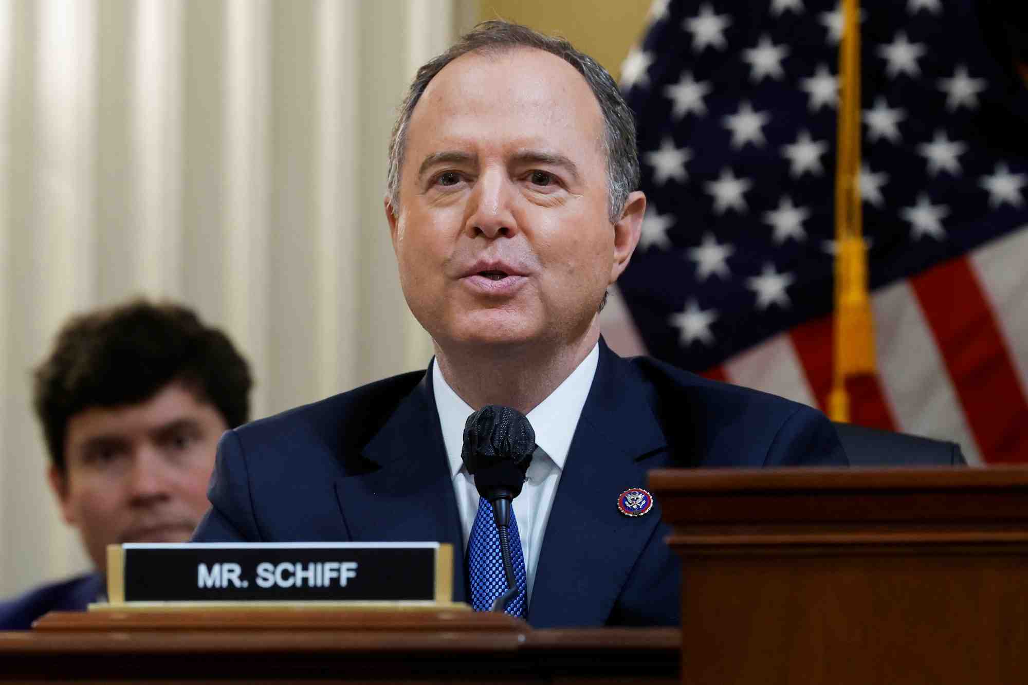 Adam schiff, membre de la commission, au capitole a washington