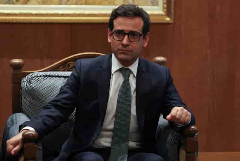 Le ministre francais des affaires etrangeres, stephane sejourne a beyrouth, au liban