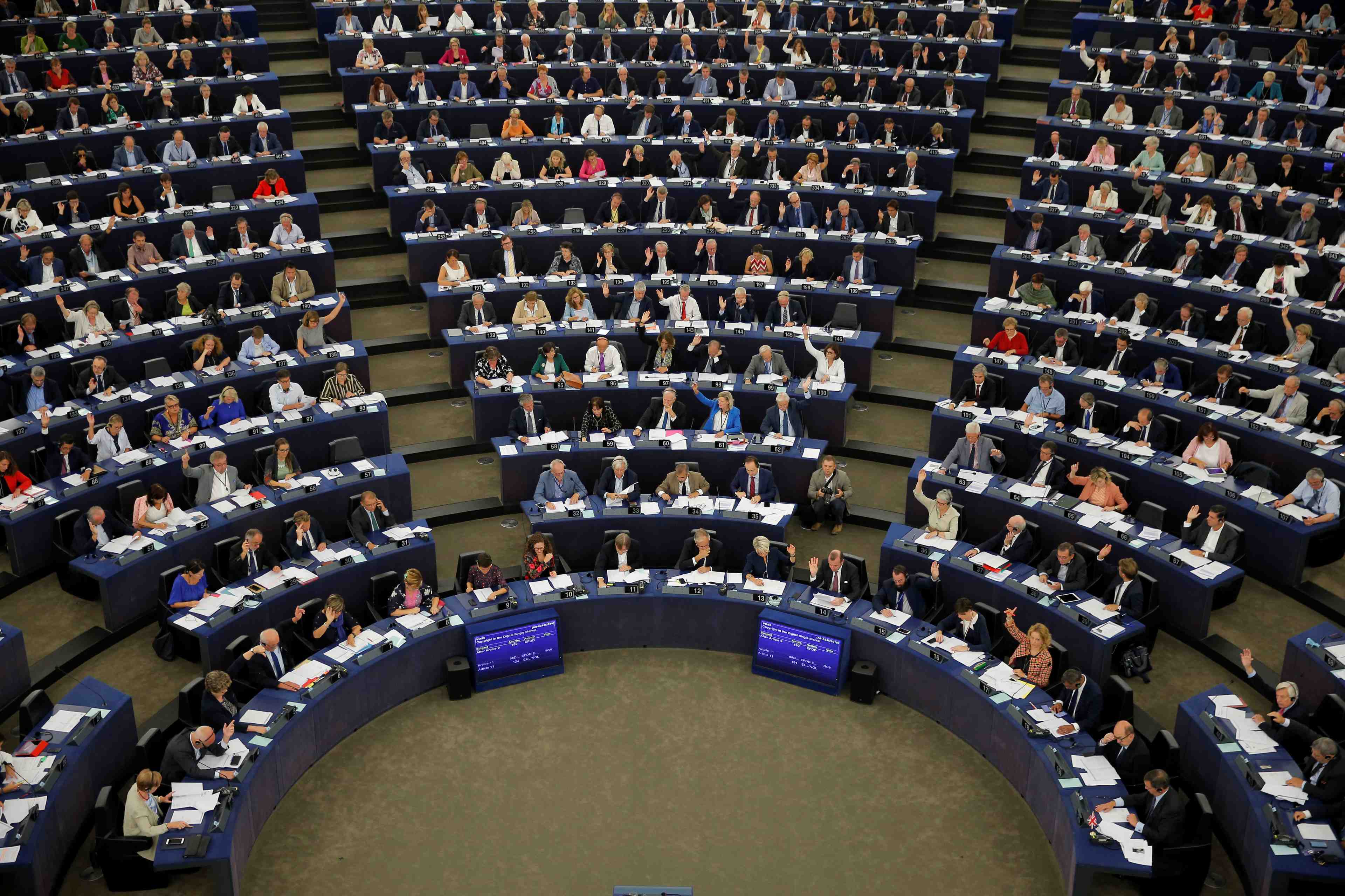 Le parlement europeen adopte le projet de droits d’auteur sur internet