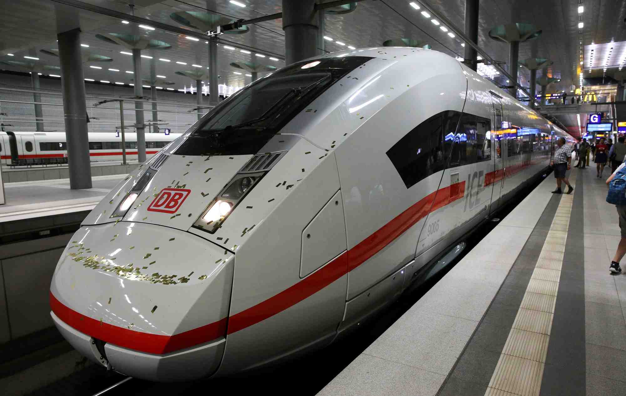 Deutsche Bahn, ICE high-speed train, transports ferroviaires, rail, chemins de fer