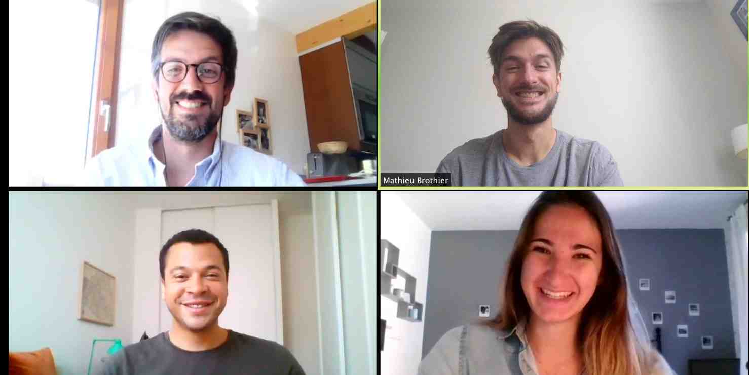 L'équipe de Fari Analytics en télétravail le 19 mai 2020