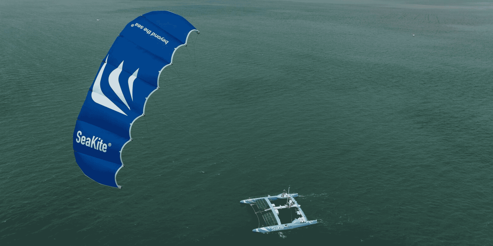 Le Sea Kite en phase de test à Arcachon avant d'équiper des navires marchands en 2024.