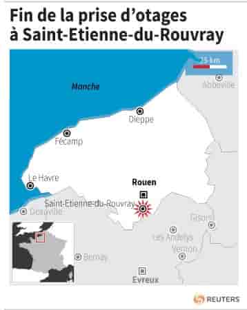 Fin d'une prise d'otages en normandie
