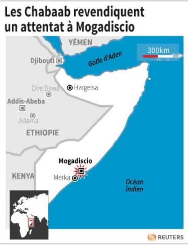 Les chabaab revendiquent un attentat a mogadiscio