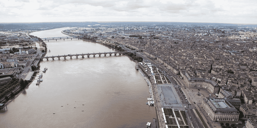 Bordeaux vue aérienne