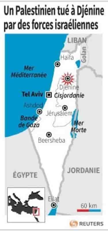 Un palestinien tue a djenine par des forces israeliennes