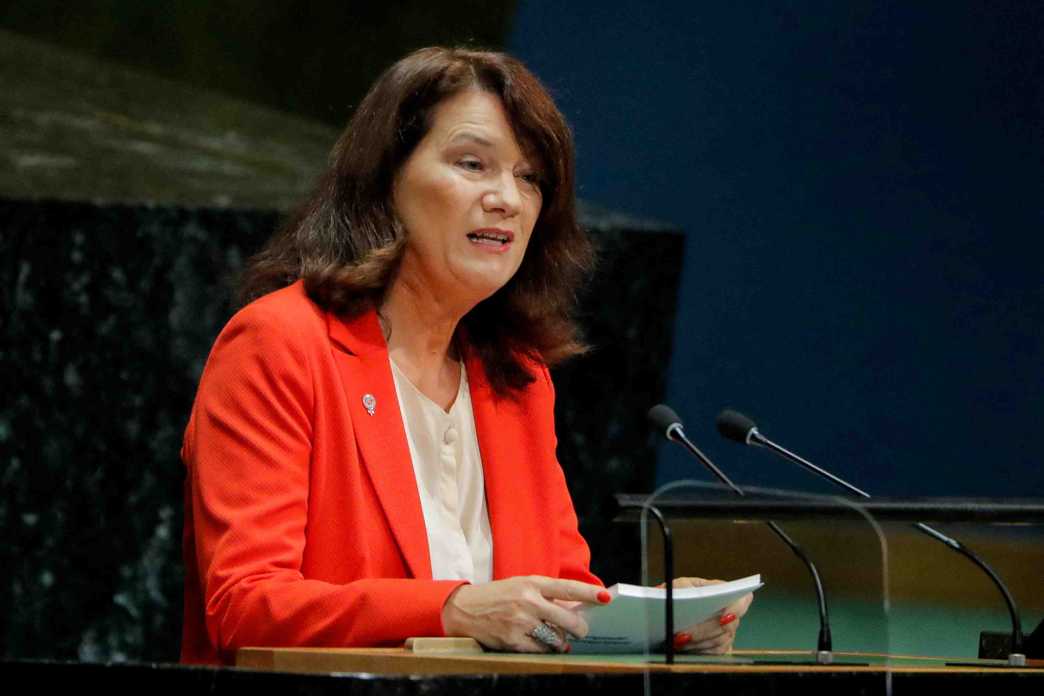La suede quittera cette annee la force takuba au sahel, annonce la ministre des affaires etrangeres