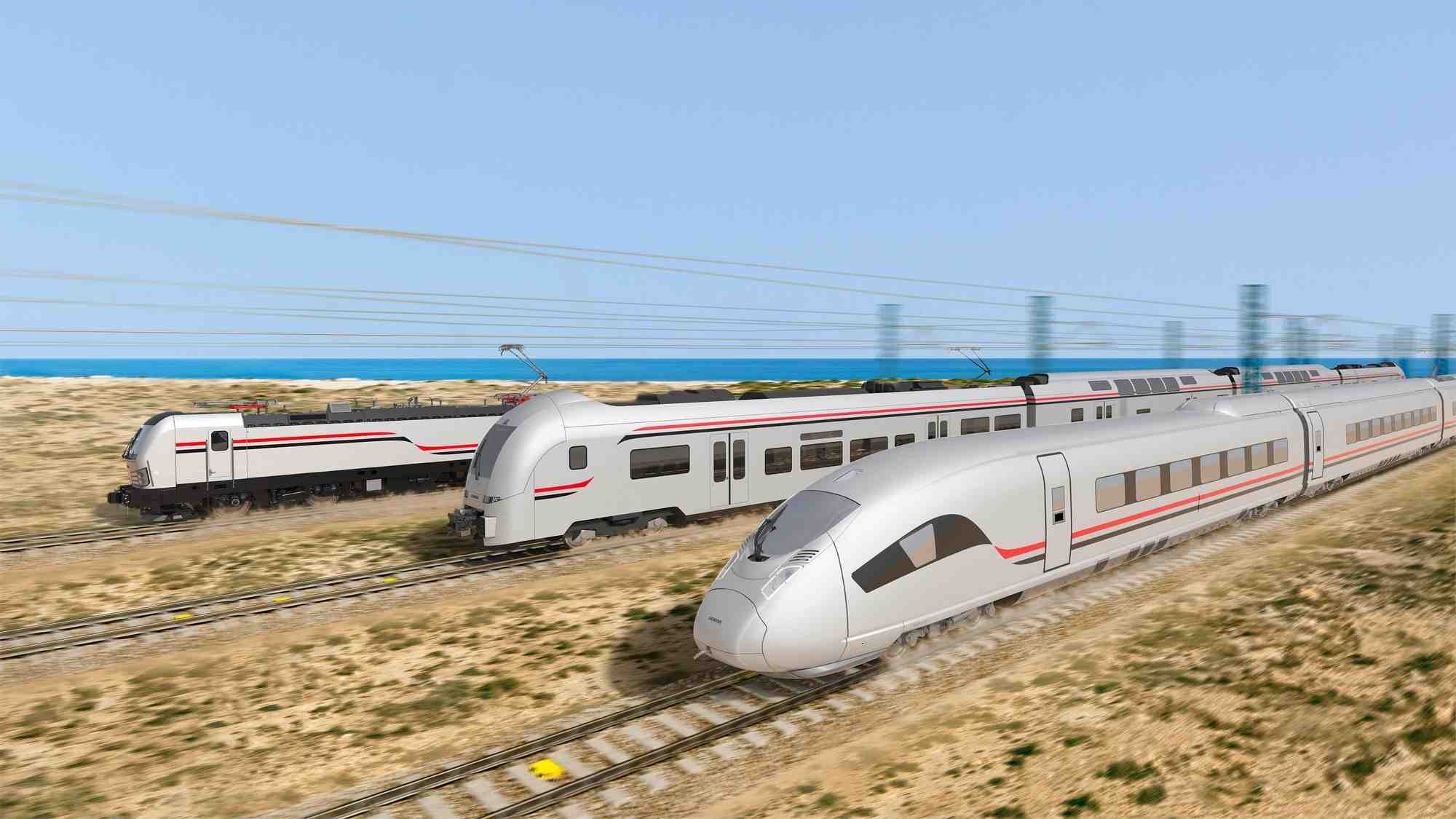 Siemens trains Egypte