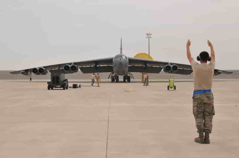Des bombardiers b-52 des forces americaines deployes au qatar