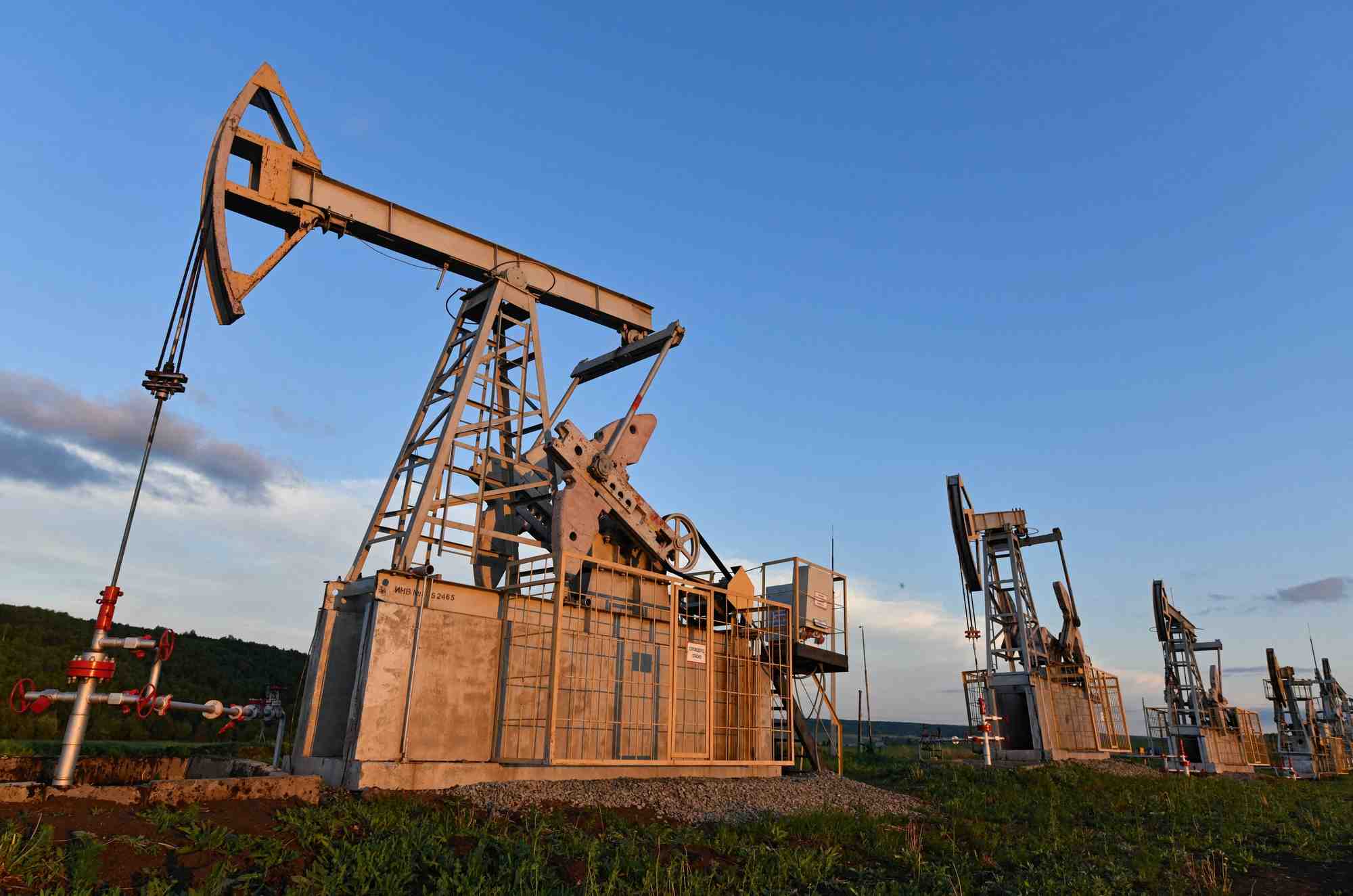 Une exploitation petroliere du tatarstan en russie