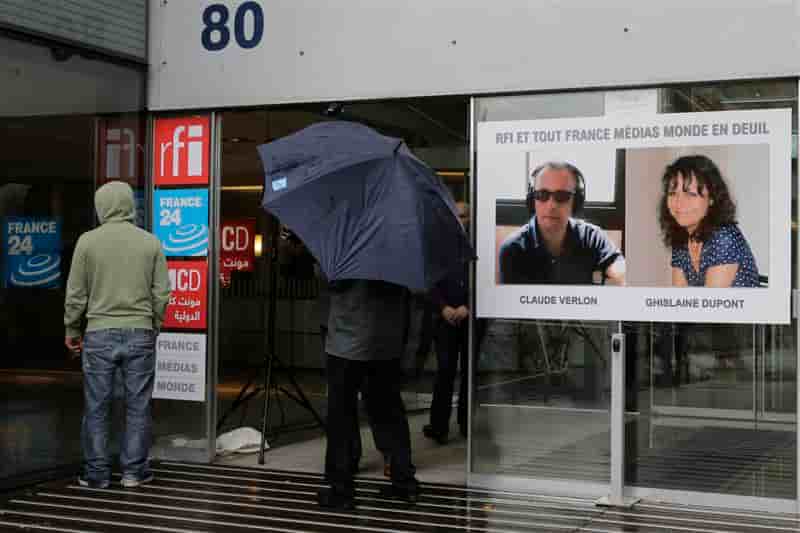 Neuf suspects arrêtés après la mort des journalistes de RFI